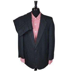 H. Freeman Mens Multicolor Wool 42R? Two Piece Suit Pleated Pant 36x29.5